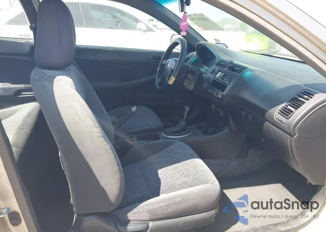 2002 Honda Civic Lx z USA, uszkodzony, nr VIN 1HGEM21502L077129